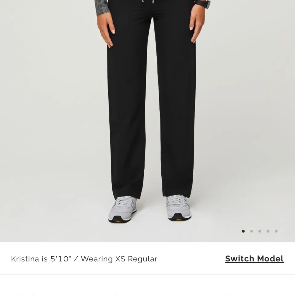 Figs Black Track Pants with Relaxed Fit